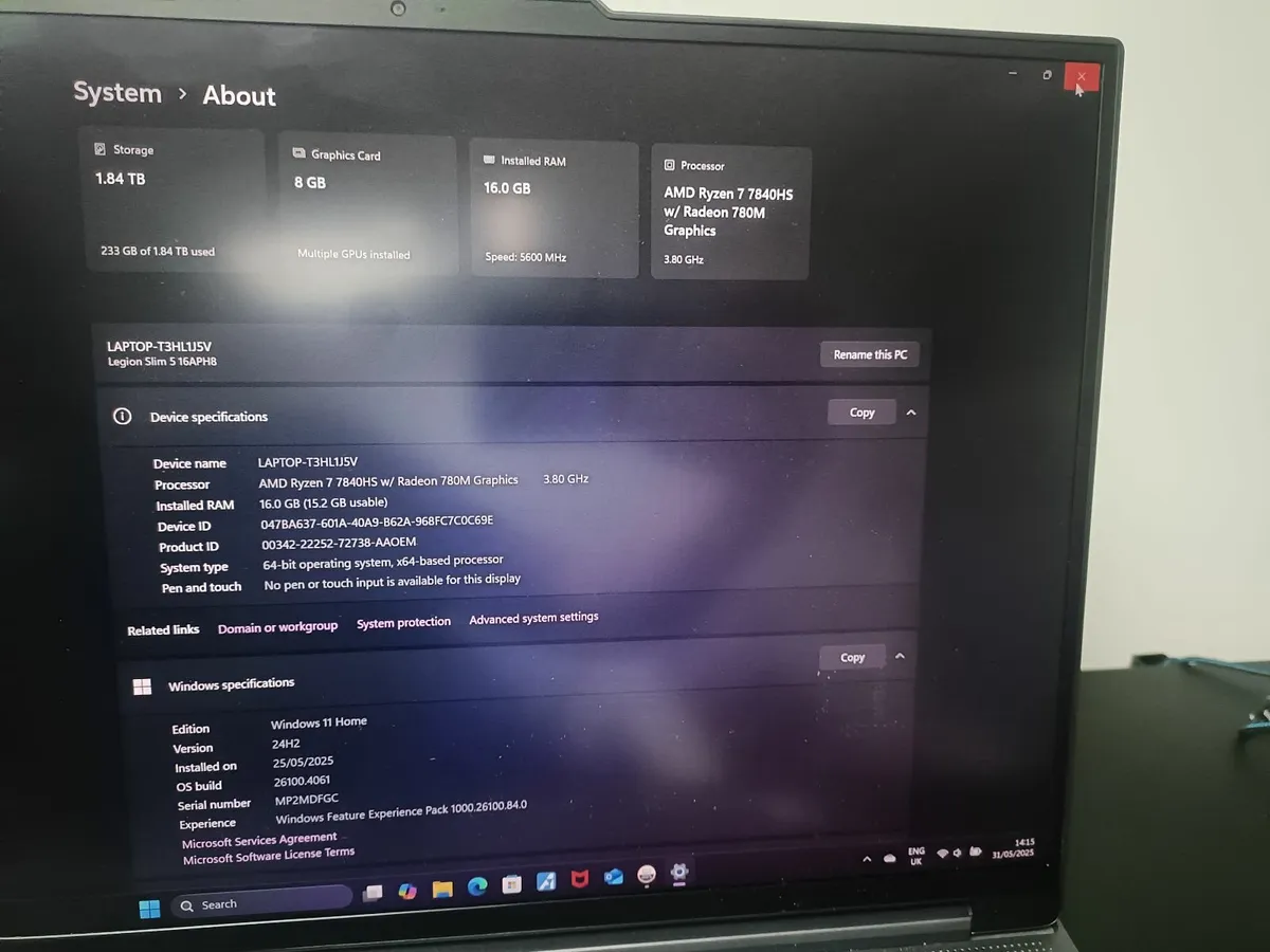 Great Gaming Laptop Lenovo Legion 5 slim - Image 2