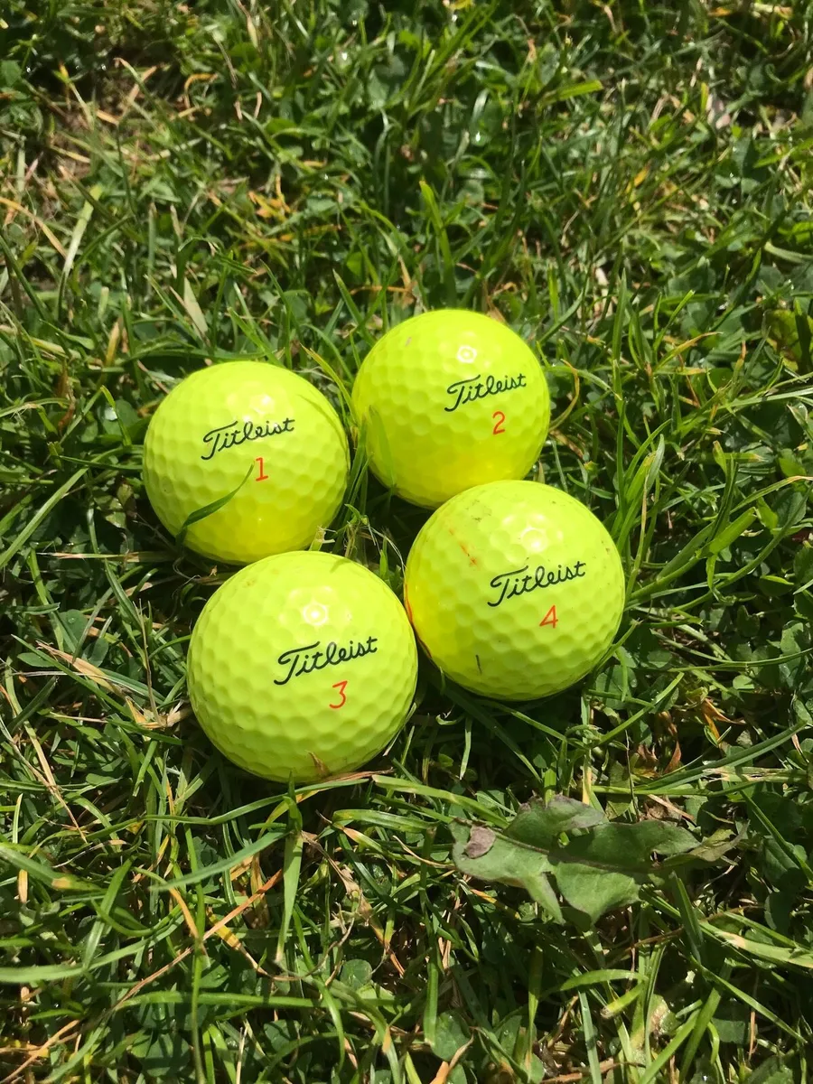4 yellow Titliest TruFeel golf balls! - Image 4