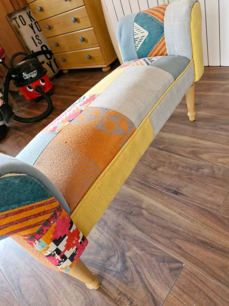Child's patchwork bench - Image 2