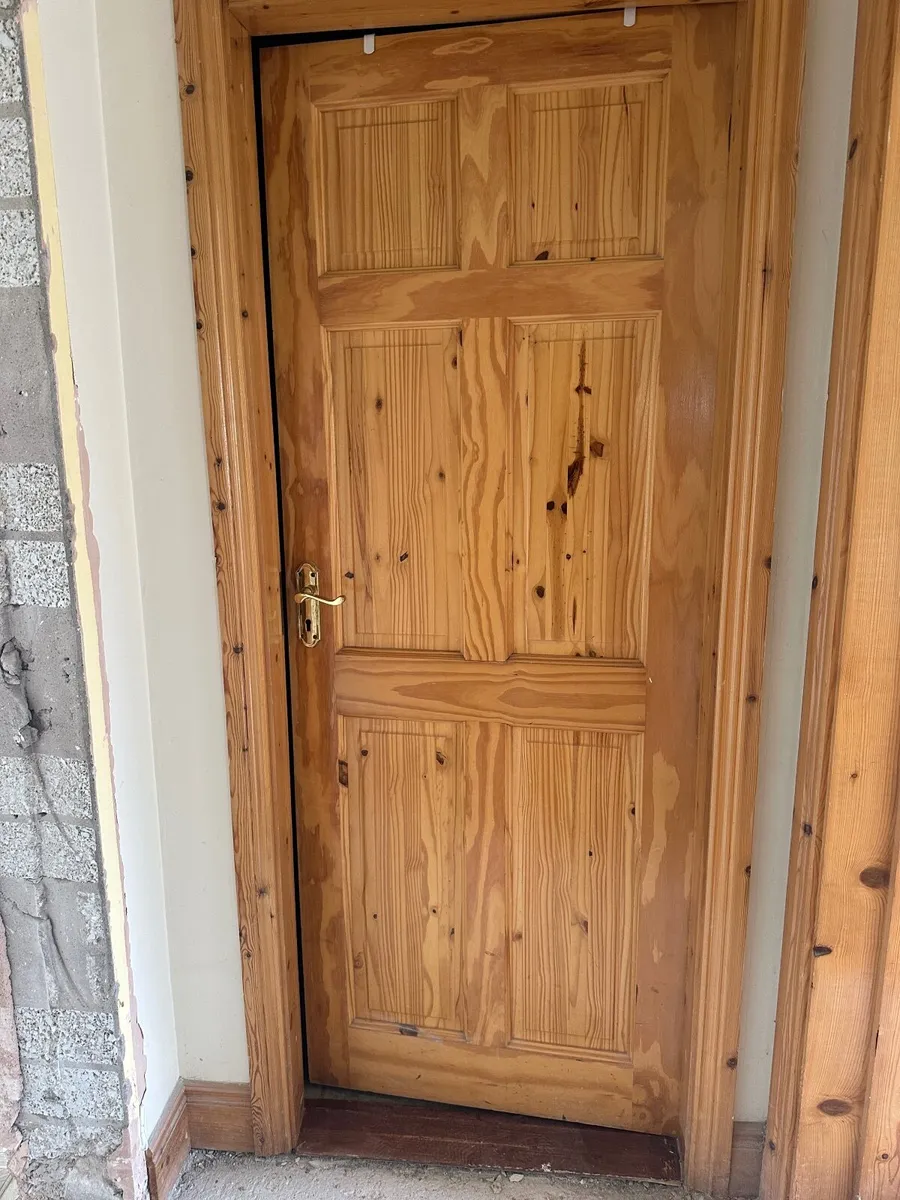 🪵 Solid Pine Doors + Frames: With & Without Glass - Image 1