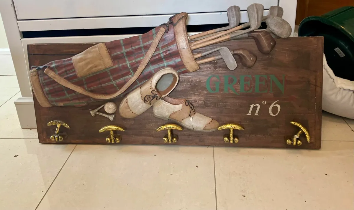Fab Antique Golf Coat hanger