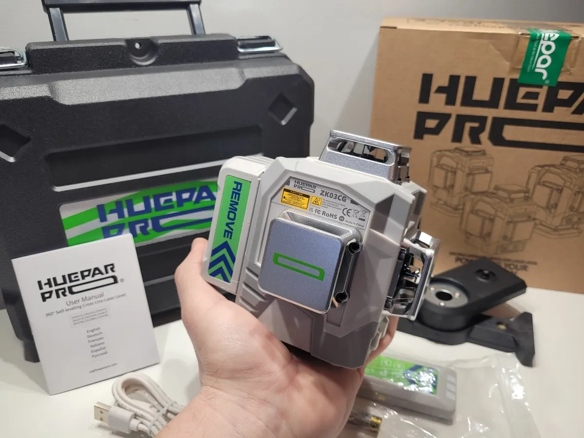 Trade rated PRO-series Huepar Laser Level 3D 4D - Image 3
