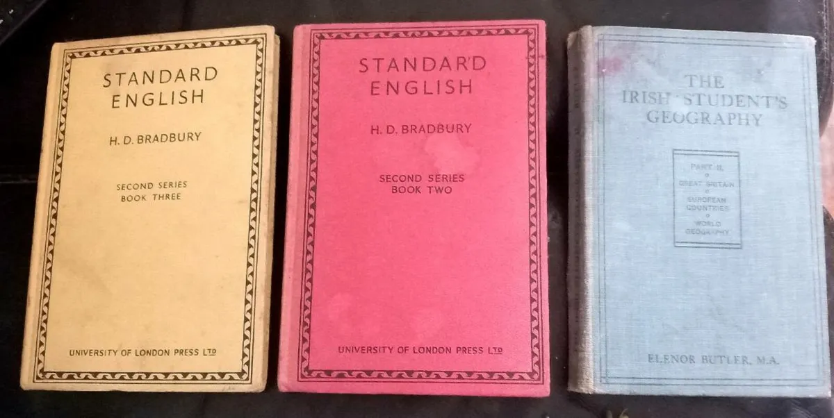 Three Old English and Geography Books - Image 1