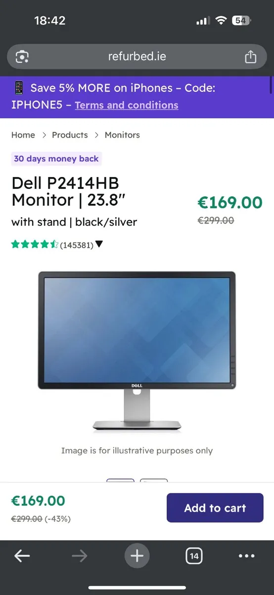 69 Monitors Like New - Image 1