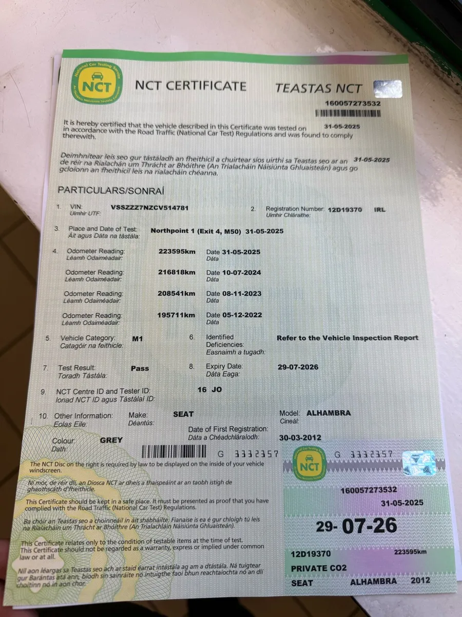 Seat Alhambra Automatic 7 Seater New Nct/Tax - Image 2