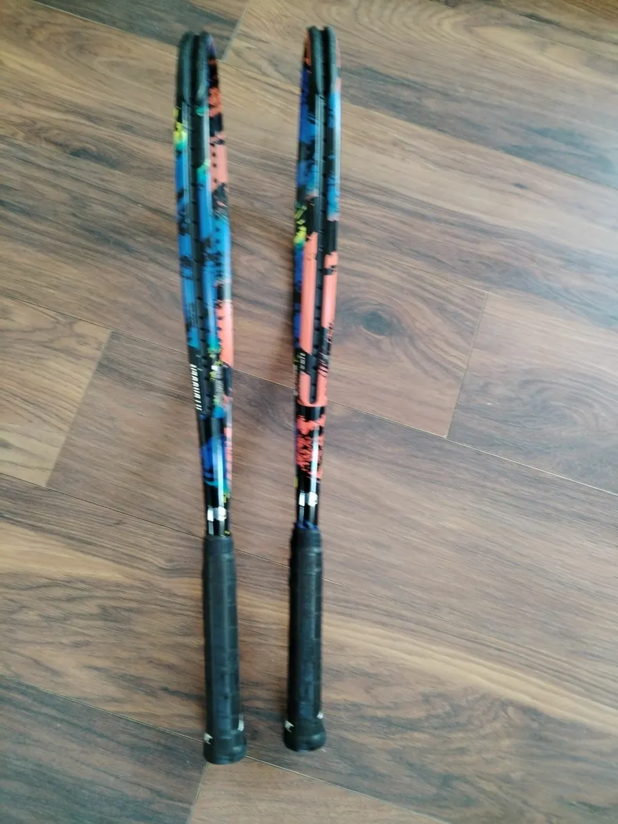 Pair of Prince hydrogen tennis rackets for sale - Image 3