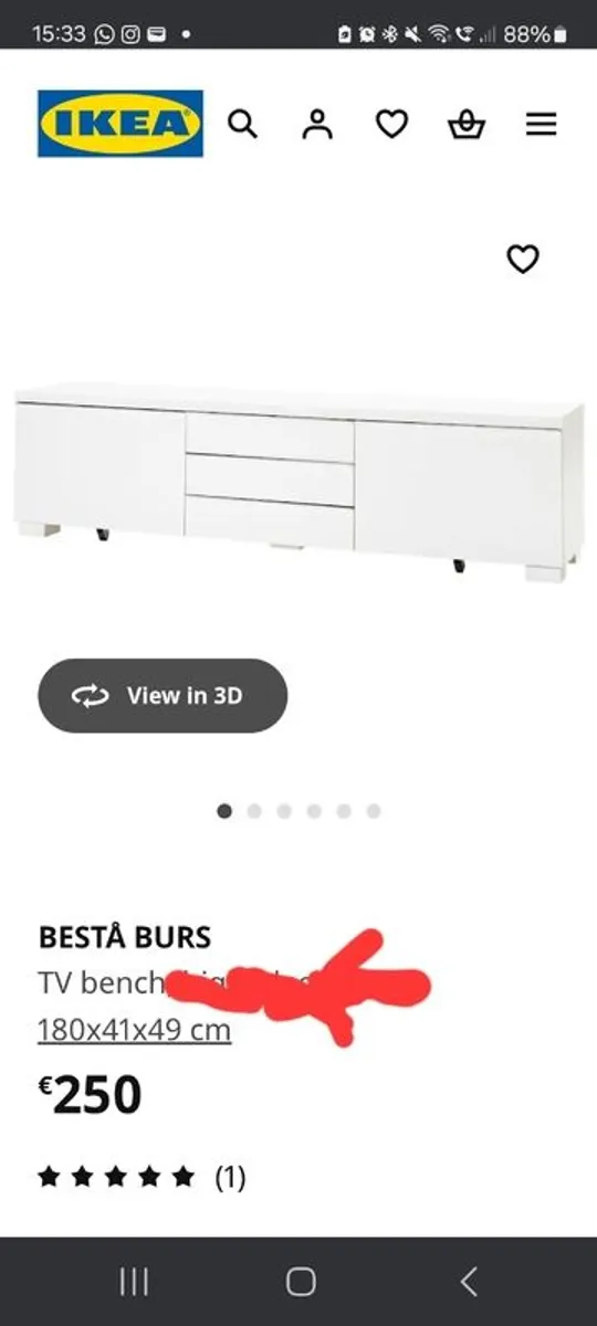 Ikea TV Bench - Image 3