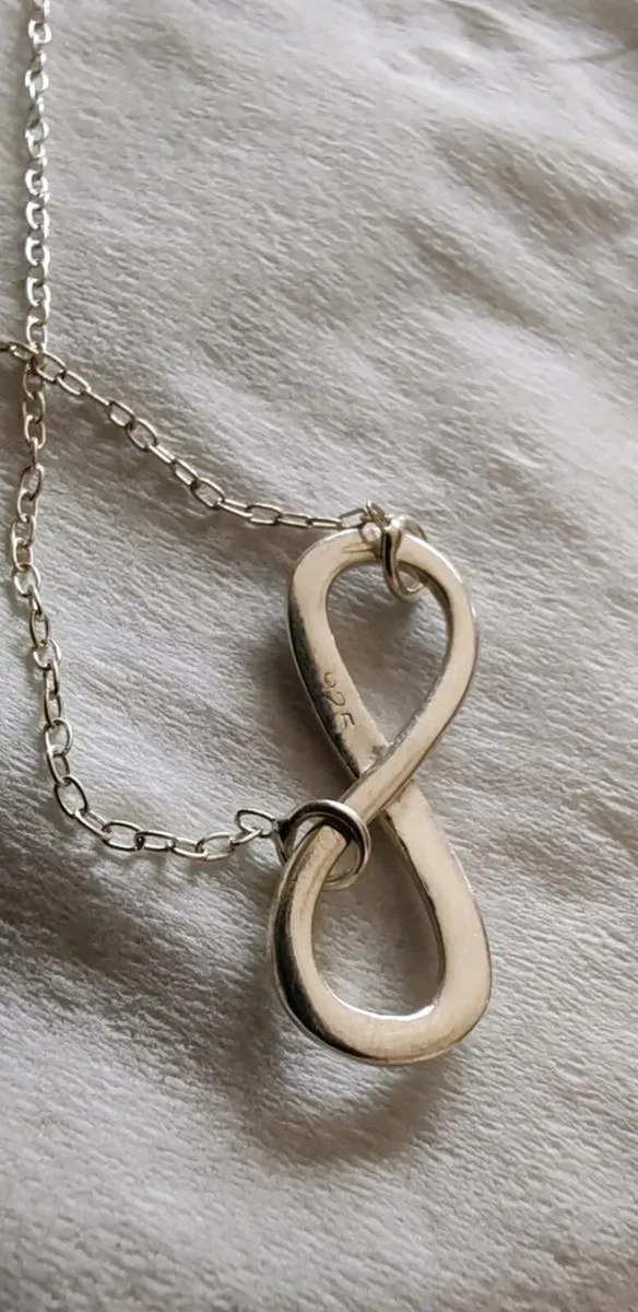 Sterling silver infinity pendant - Image 2