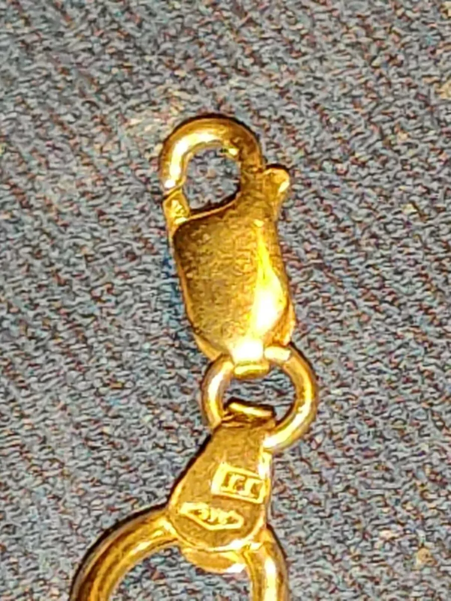 BULKY RING LINKS, 9CT Gold 11.66 Gram 18"Chain ! - Image 2