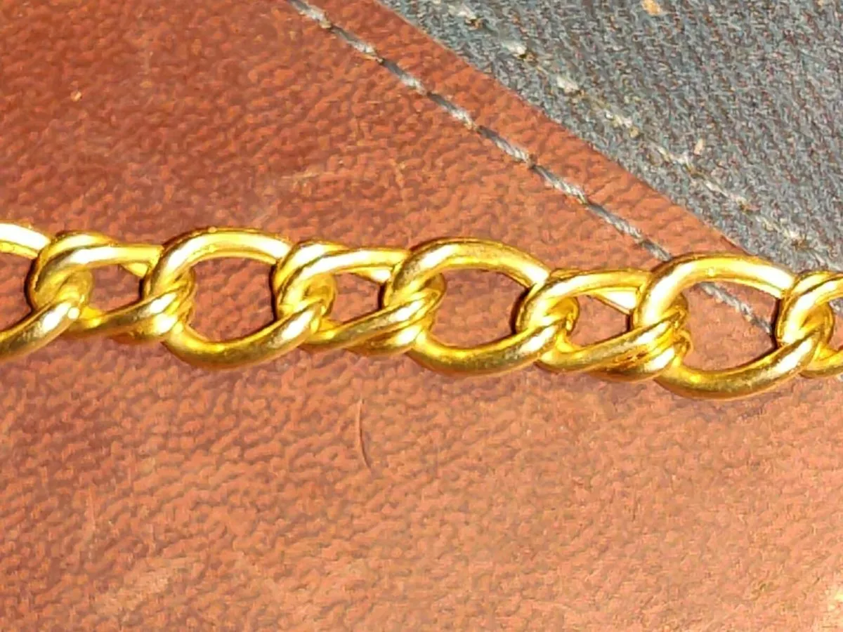 BULKY RING LINKS, 9CT Gold 11.66 Gram 18"Chain ! - Image 3