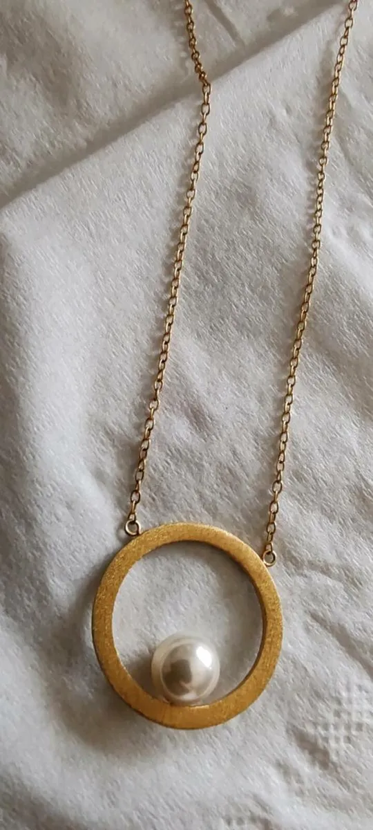 Gold plated sterling silver pendant - Image 1
