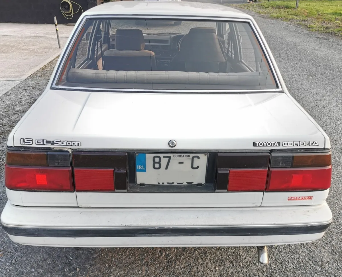 Toyota Corolla Saloon -  1987 1.5L - Image 3