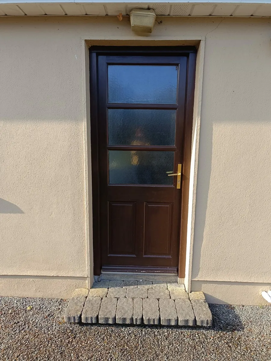 Teak external Back door. - Image 2
