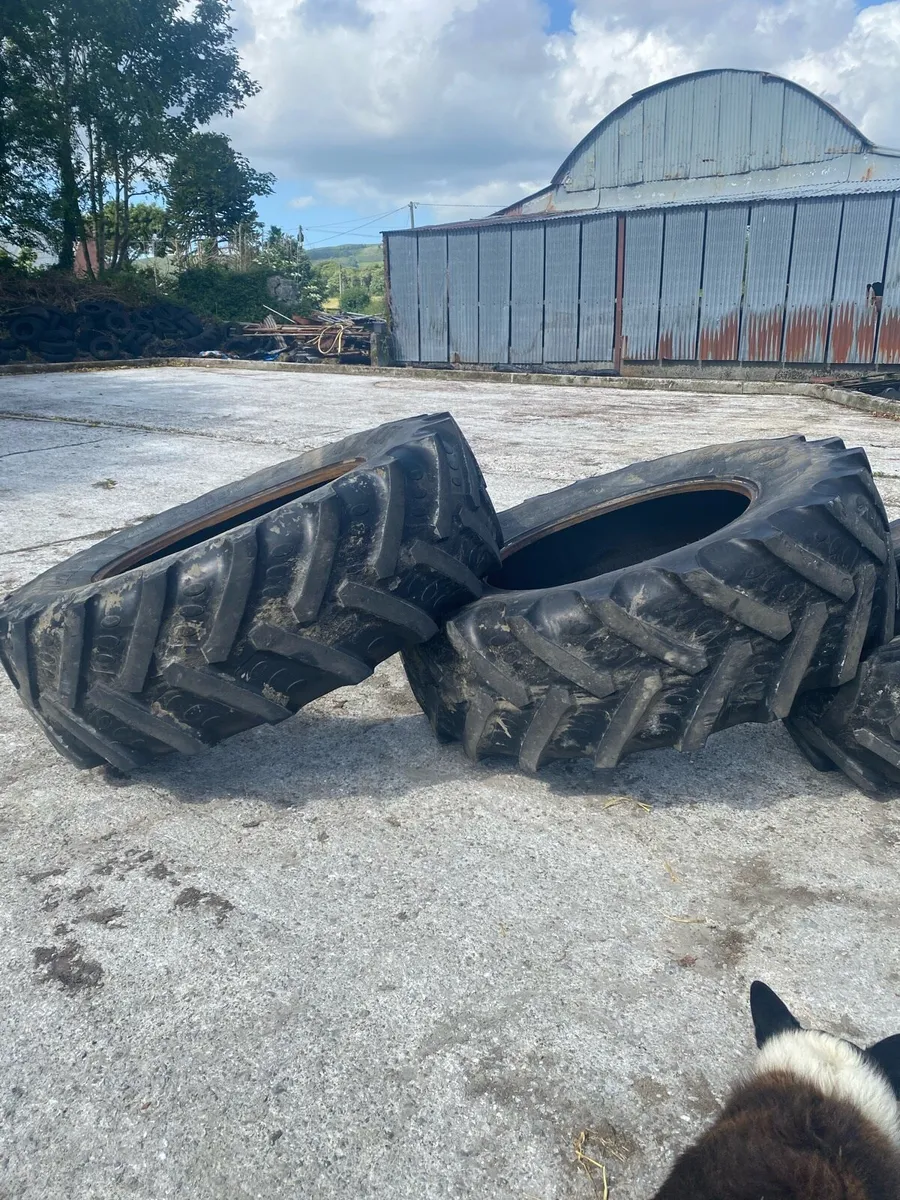 4 Used Tractor Tyres - Image 2