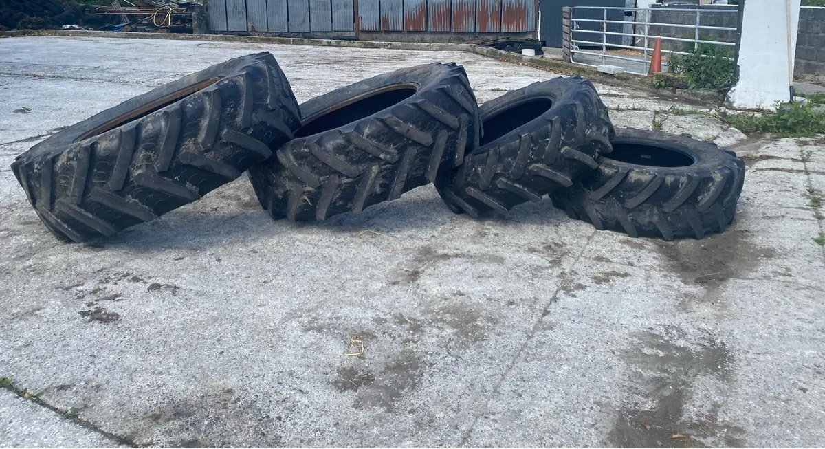 4 Used Tractor Tyres - Image 1