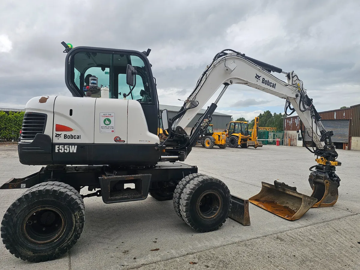 BOBCAT E55W  with Engcon - Image 3
