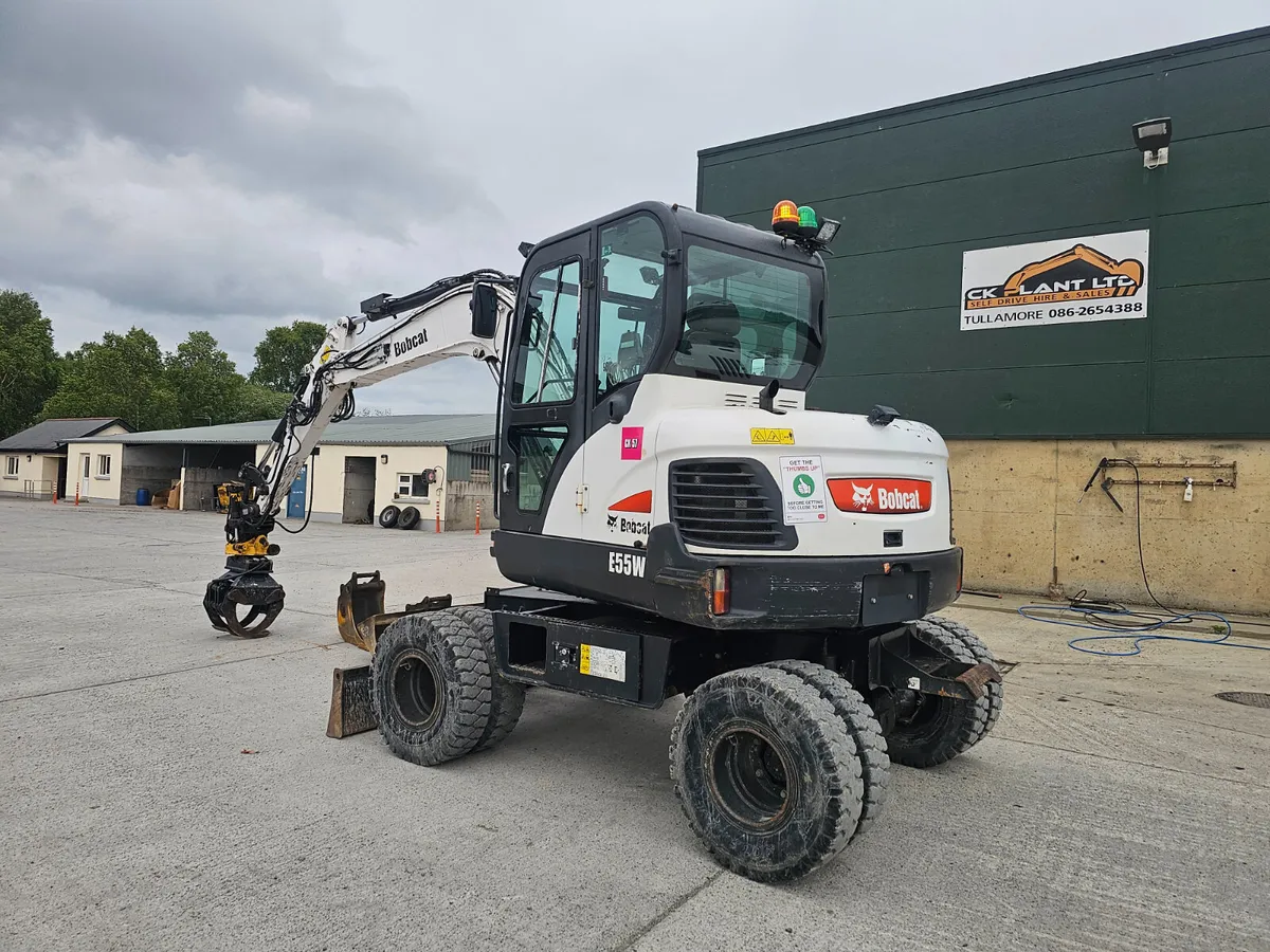 BOBCAT E55W  with Engcon - Image 2