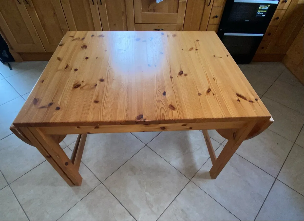 Oak Table + extra extension - Image 3