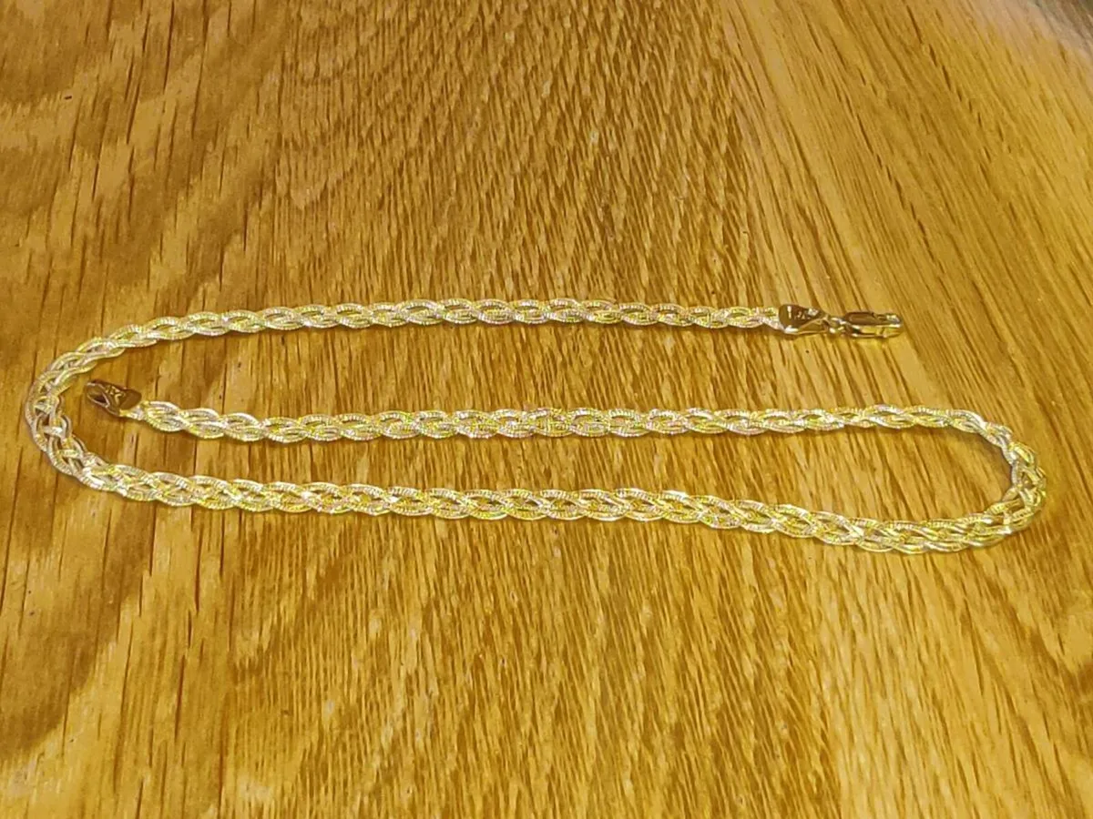 TRIPLE BRAID , 9CT Gold 6.50 Gram New Chain ! - Image 3
