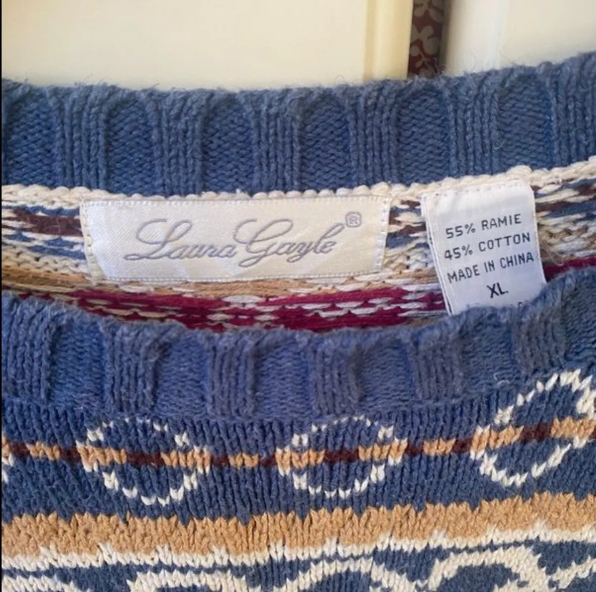 Vintage 90s Grunge Knit Jumper XL Oversized - Image 3