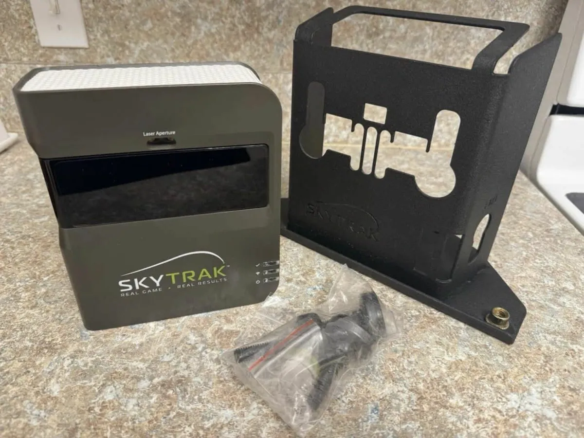SkyTrak golf simulator with protective case - Image 1