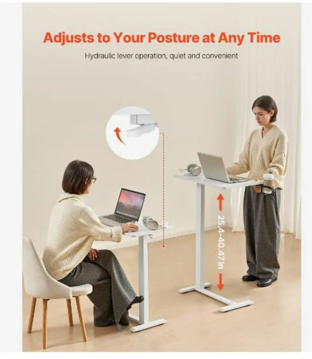 Overbed Table Mobile Bed Side Desk - Image 2