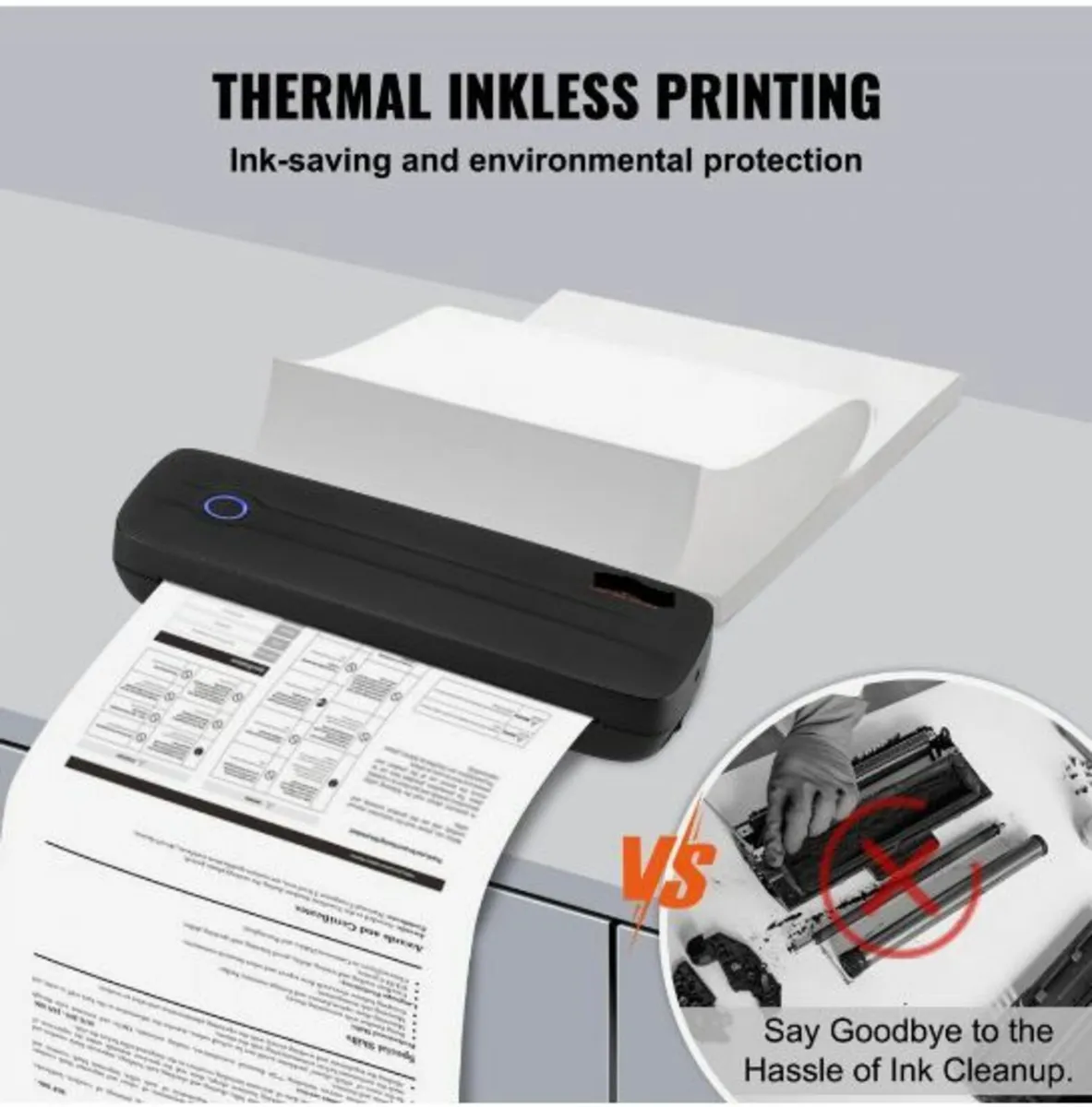 Portable Printer Wireless Inkless Printer 2600 mAh - Image 4