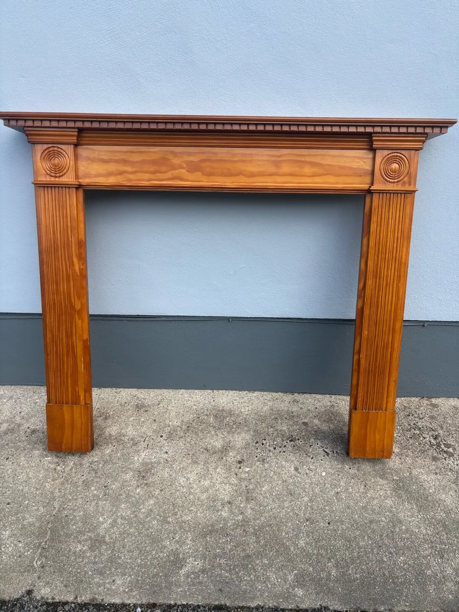 Cast iron fireplace with timber surround - Image 3