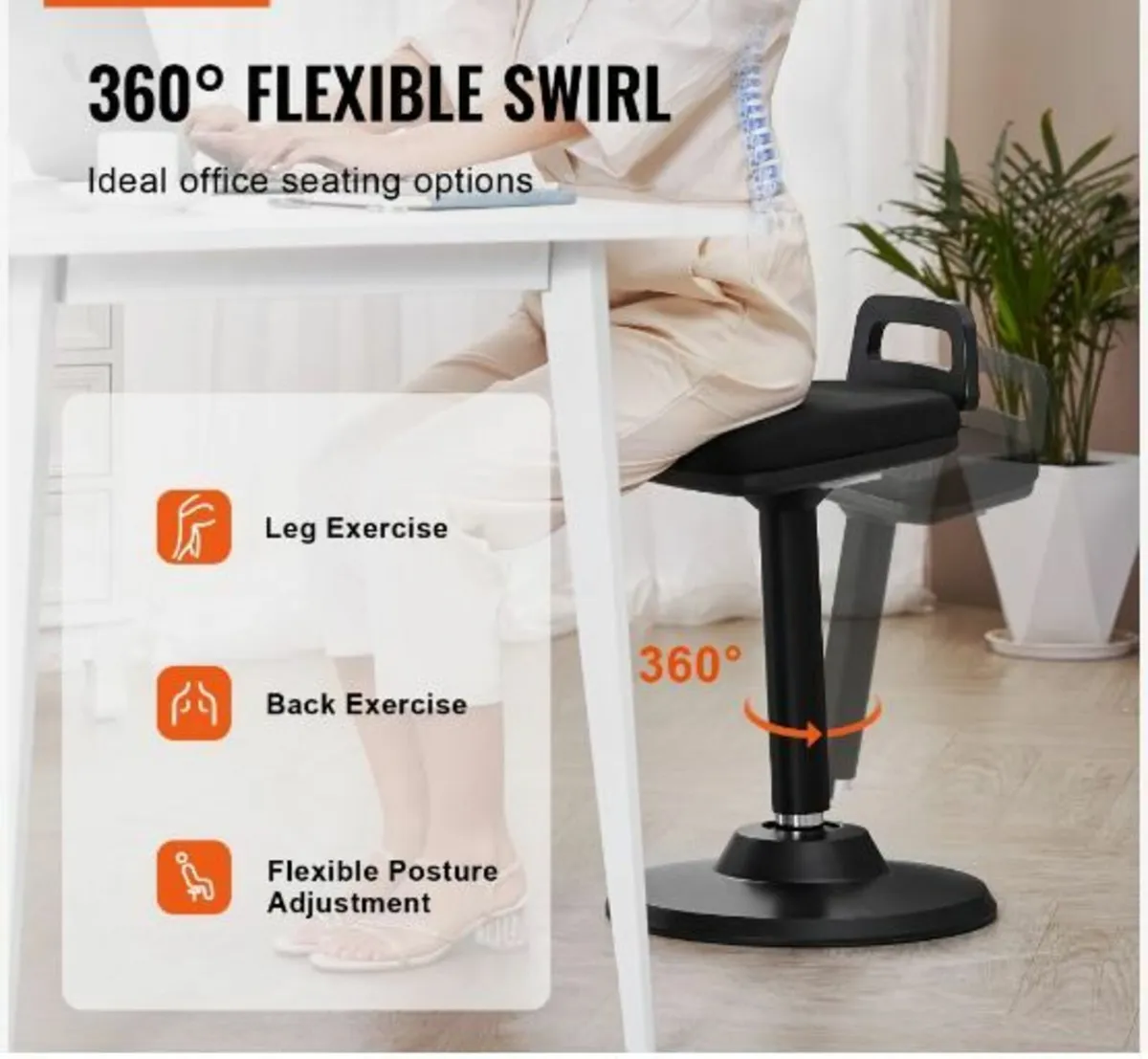 Wobble Chair Height-Adjustable - Image 2