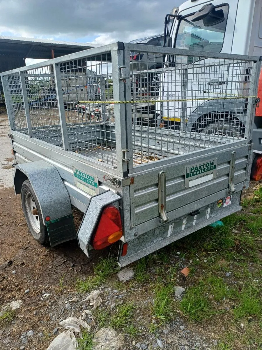 PAXTON 7X4 CAR TRAILER GALVANISED HIGH CREELS - Image 2