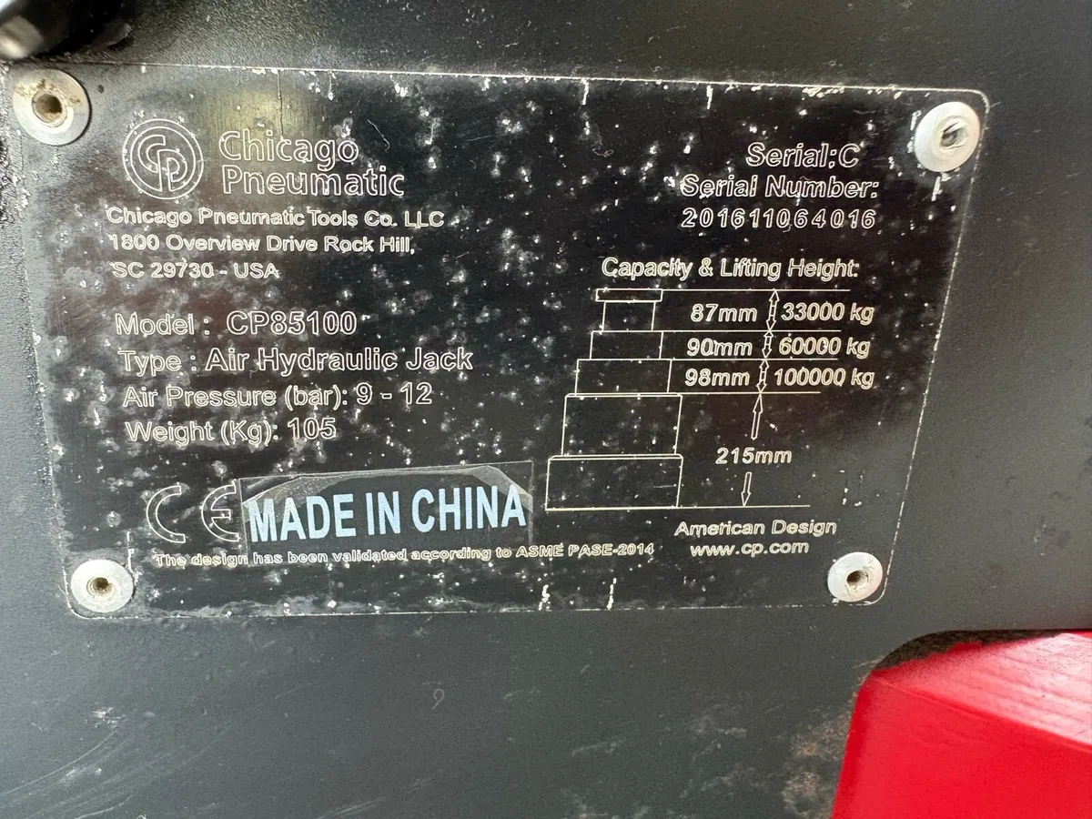 CP 100 TON AIR JACK - Image 3