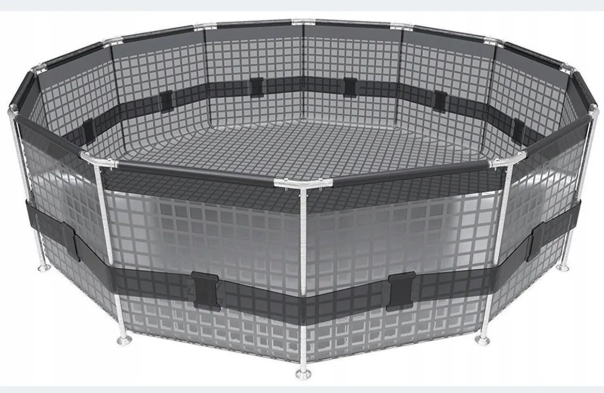 POOL RACK WITH PUMP Bestway 366 x 366 SET COVER MA - Image 4
