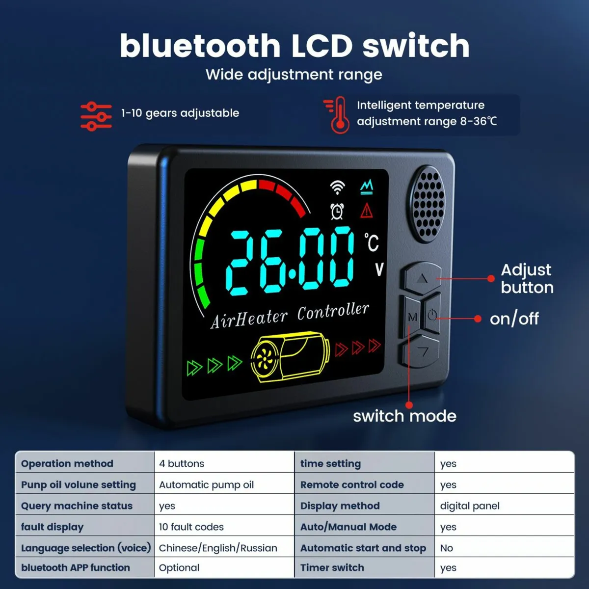 New HCALORY Heater 5-8KW Bluetooth App - Image 3
