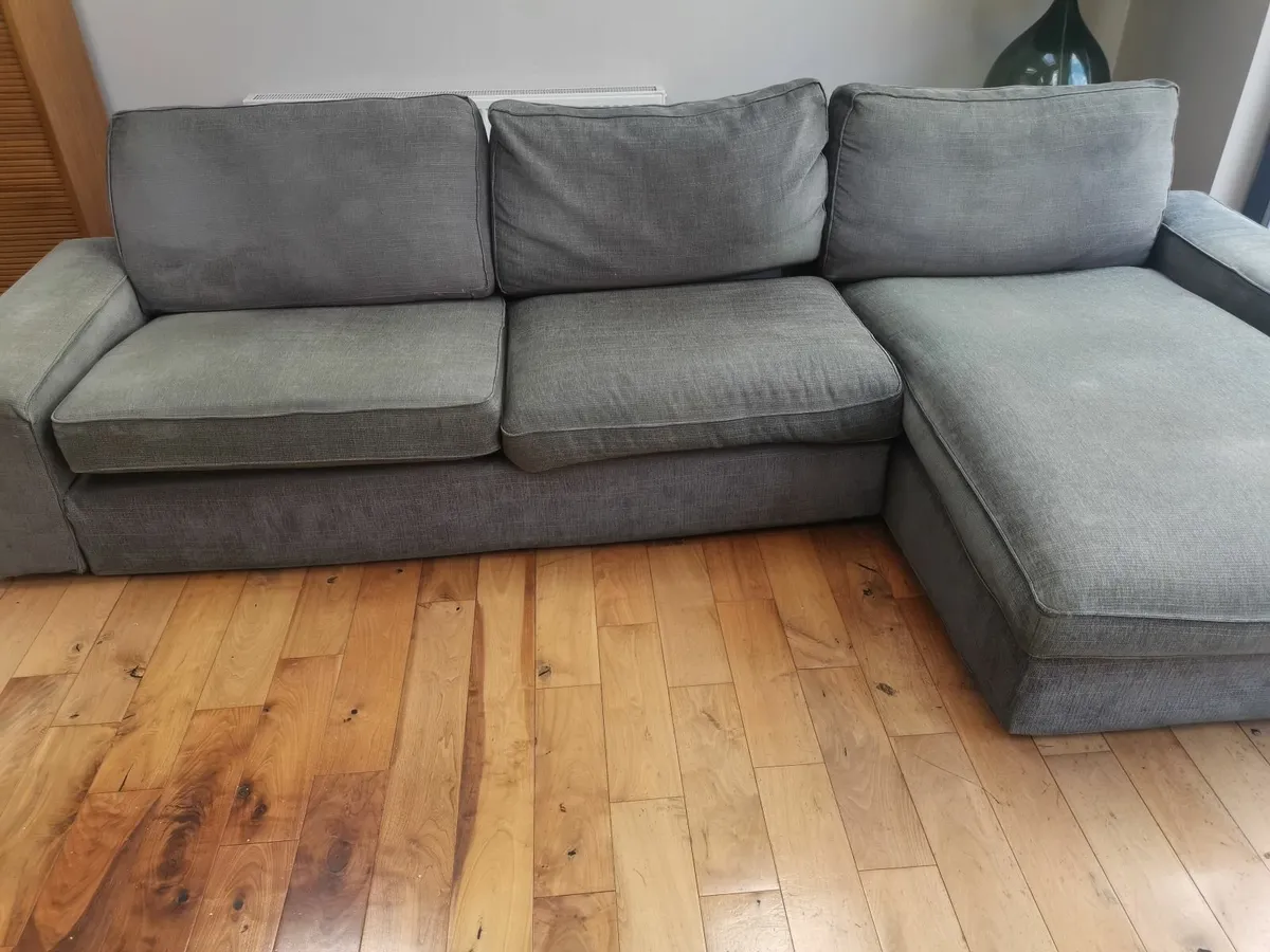 2 Matching grey sofas €600 - Image 1