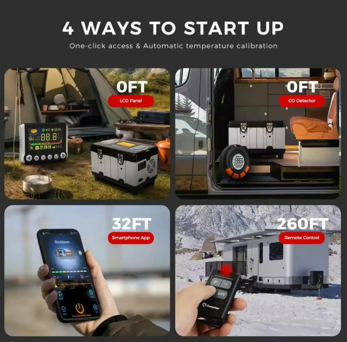 Advanced Camping Diesel Air Heater with CO control - Image 3