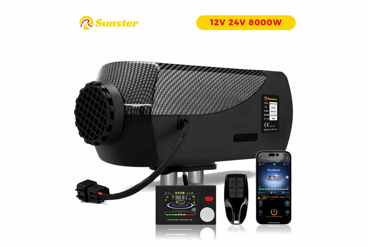 2025y upgraded silent 8Kw Diesel Air Heater 12-24V - Image 1