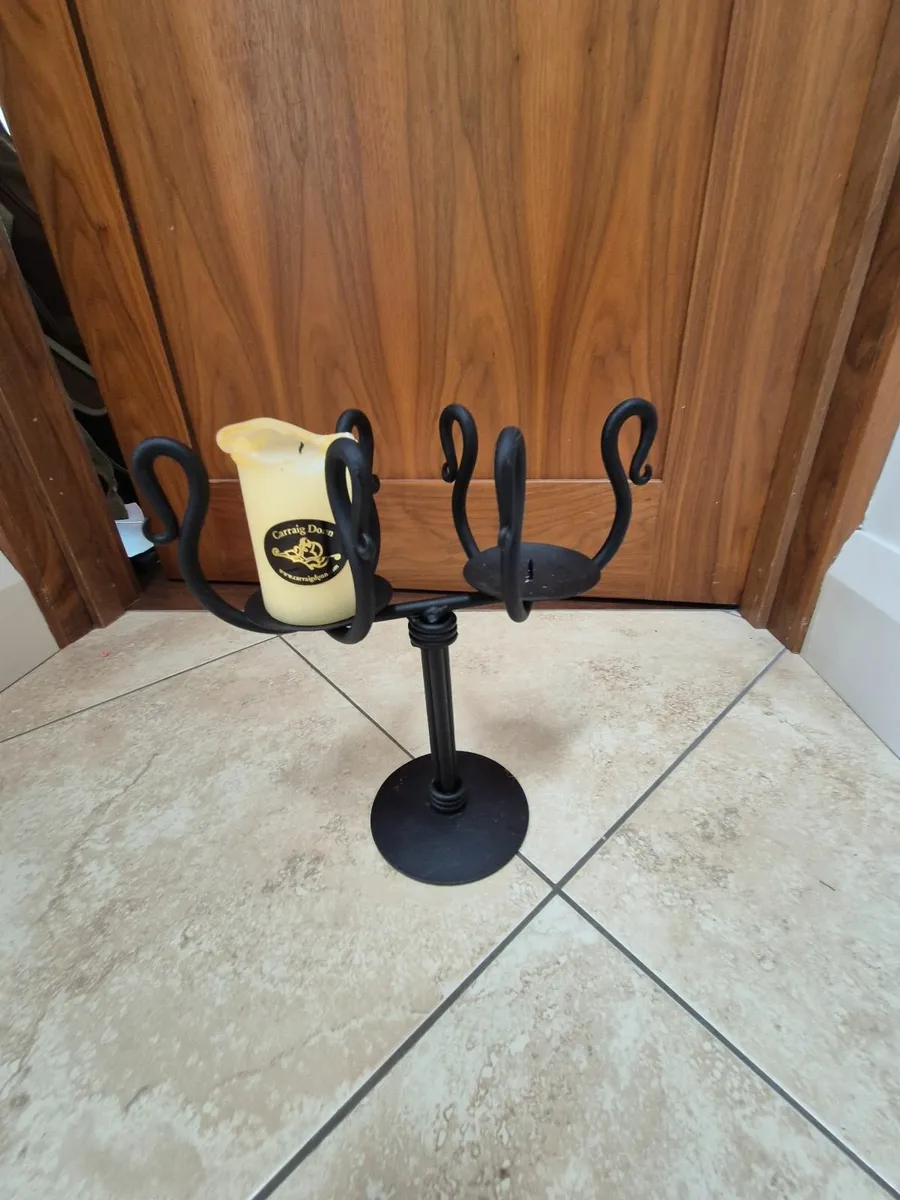 Table Top Black Cander Holder