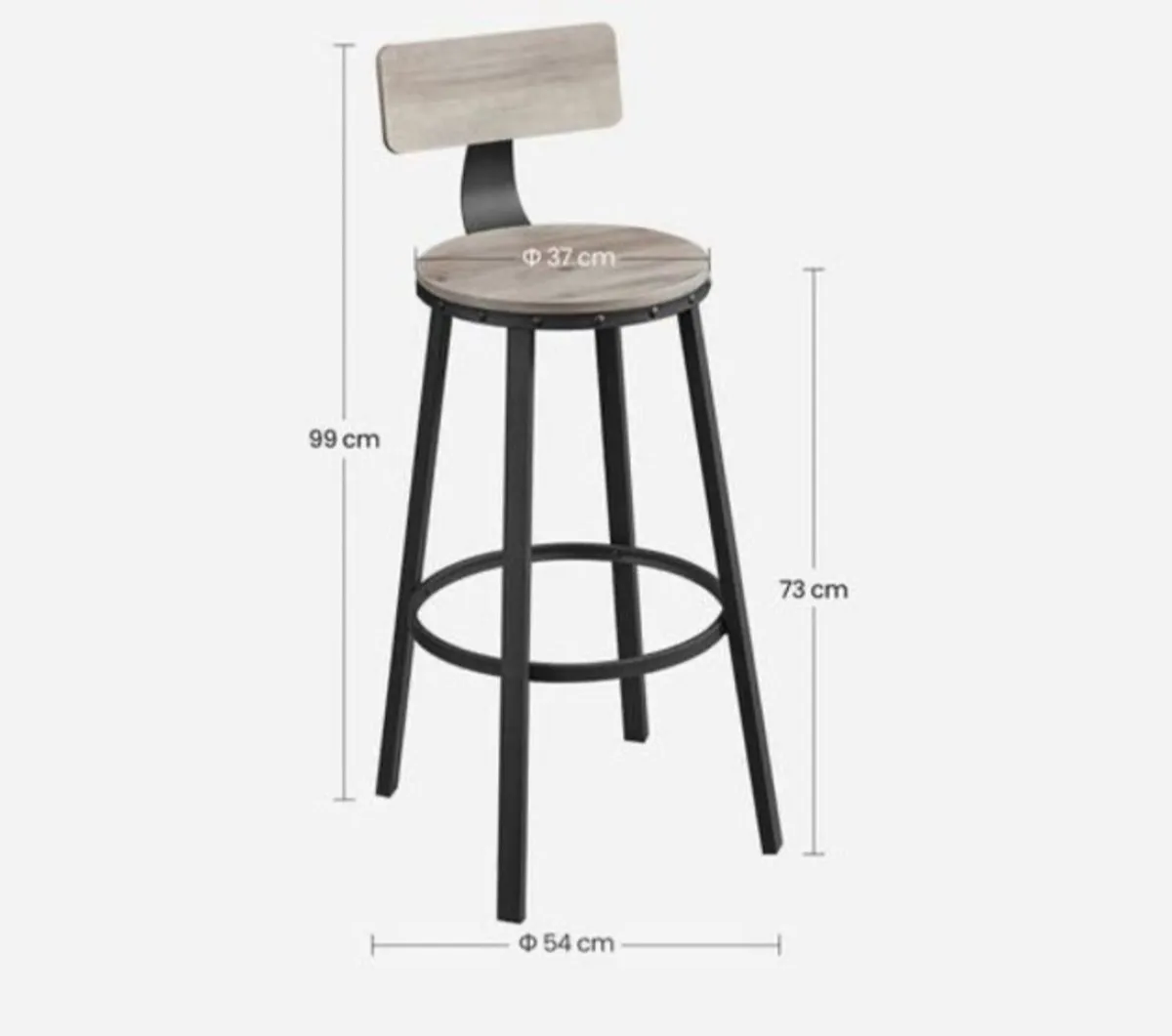 2 bar stools - Image 2