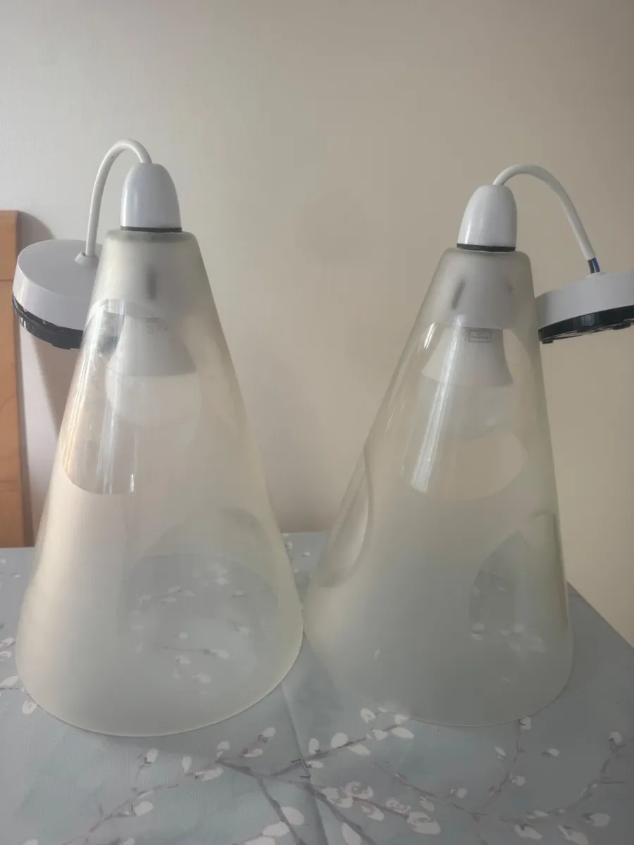 2 Glass Light Shades - Image 3