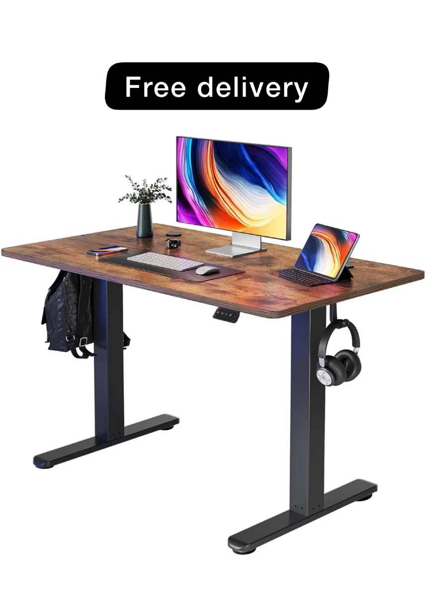 100 x 60cm Electric Height Adjustable Standing Des - Image 1