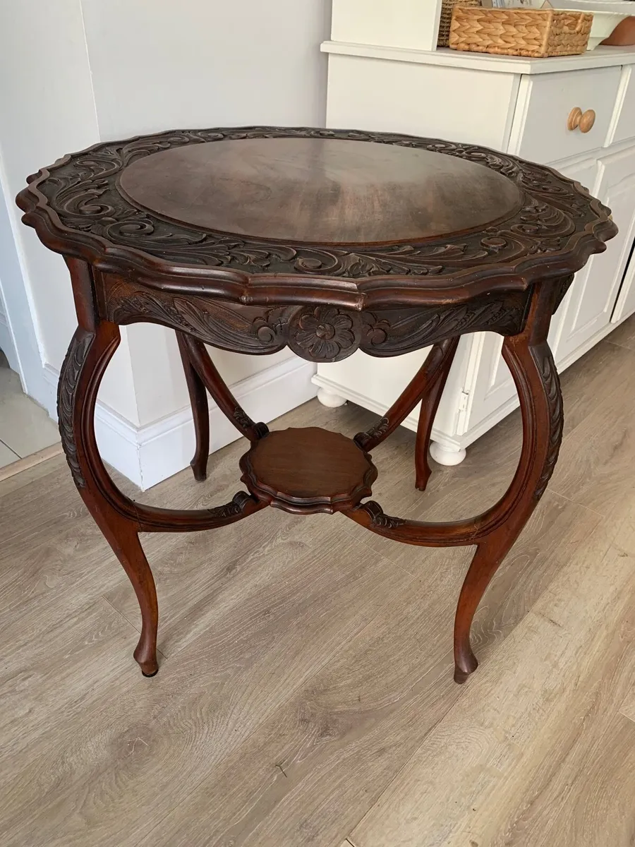 Antique Walnut Table - Image 1