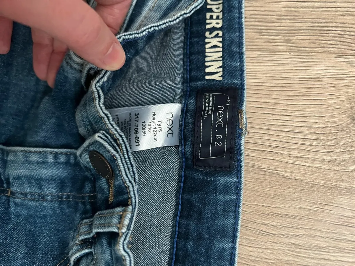 Next Kids Denim Jeans 7 years - Image 2