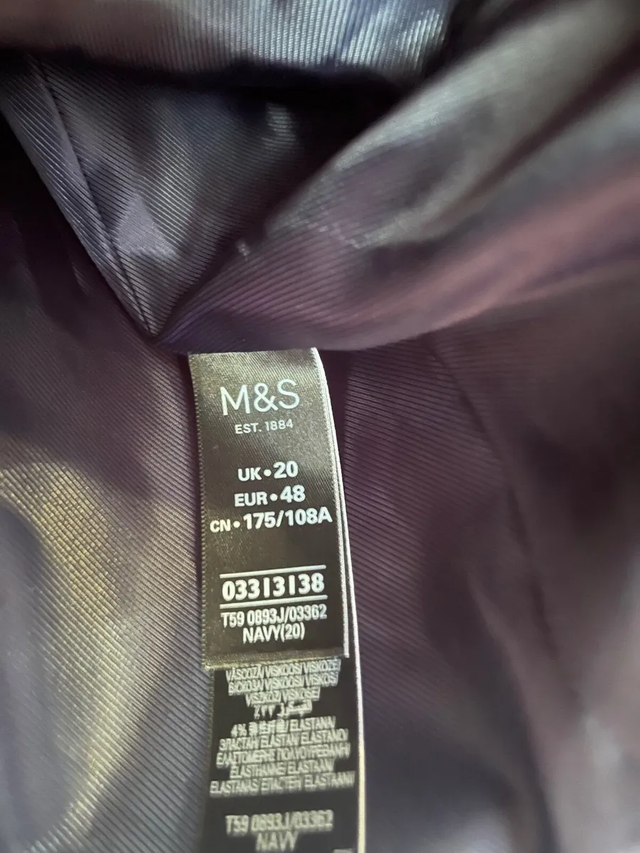 M&S navy blazer - Image 2
