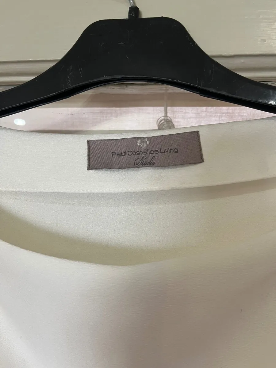 Paul Costelloe Ivory blouse - Image 3