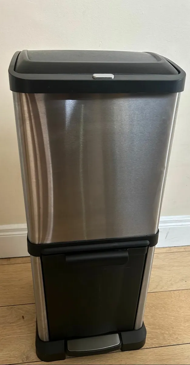 34L Stacked Double Recycling Kitchen Bin - Image 3