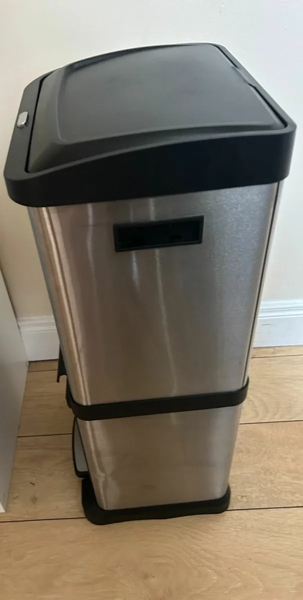 34L Stacked Double Recycling Kitchen Bin - Image 4