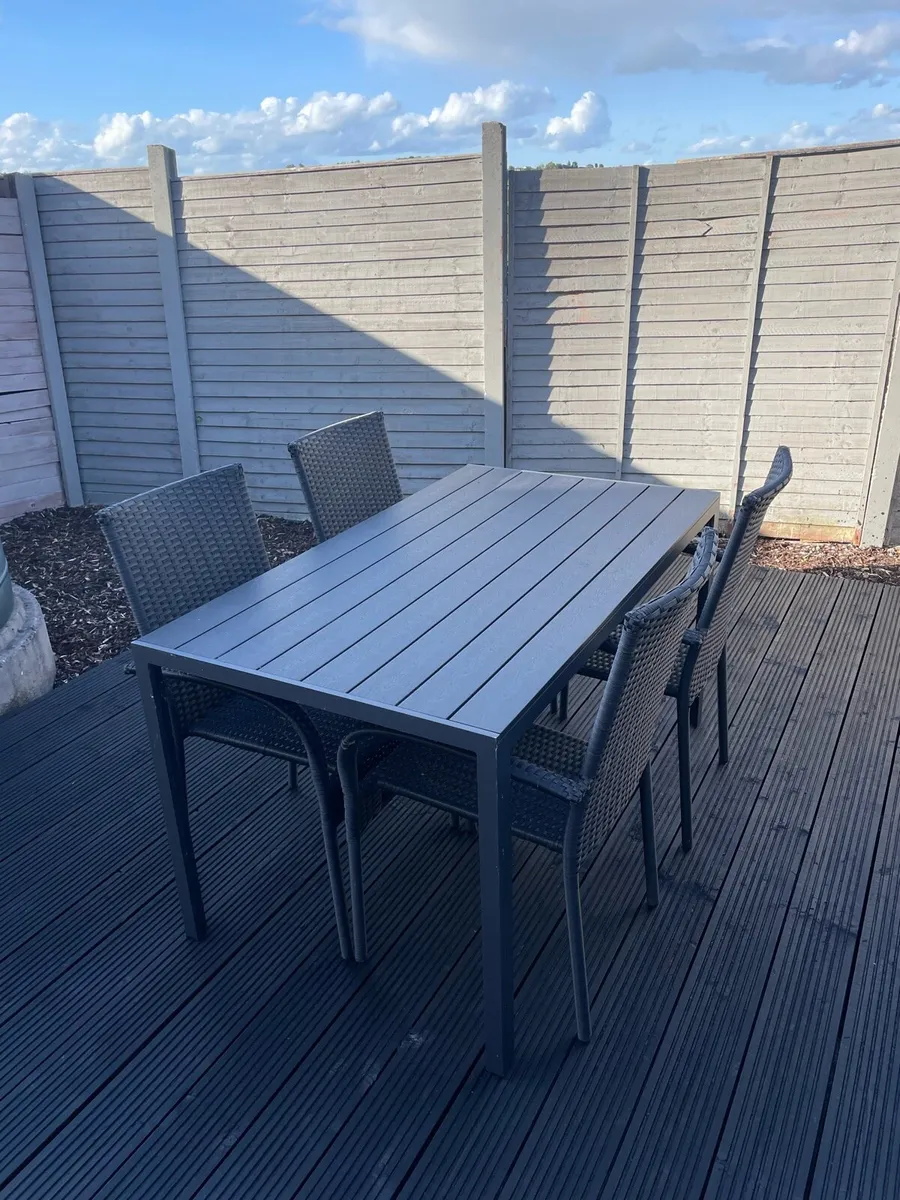 Garden Furniture Table and Chairs - Image 1
