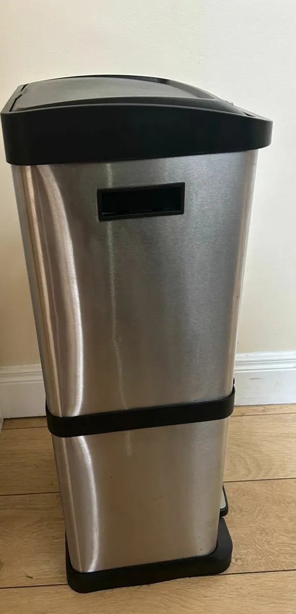 34L Stacked Double Recycling Kitchen Bin - Image 2