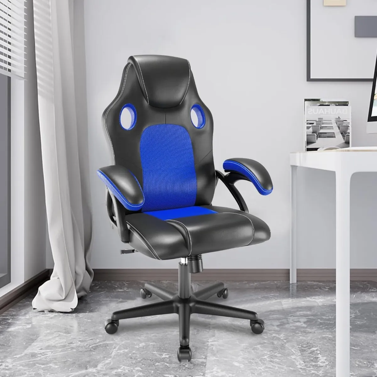 Ergonomic high back seat with breathable mesh inse - Image 2
