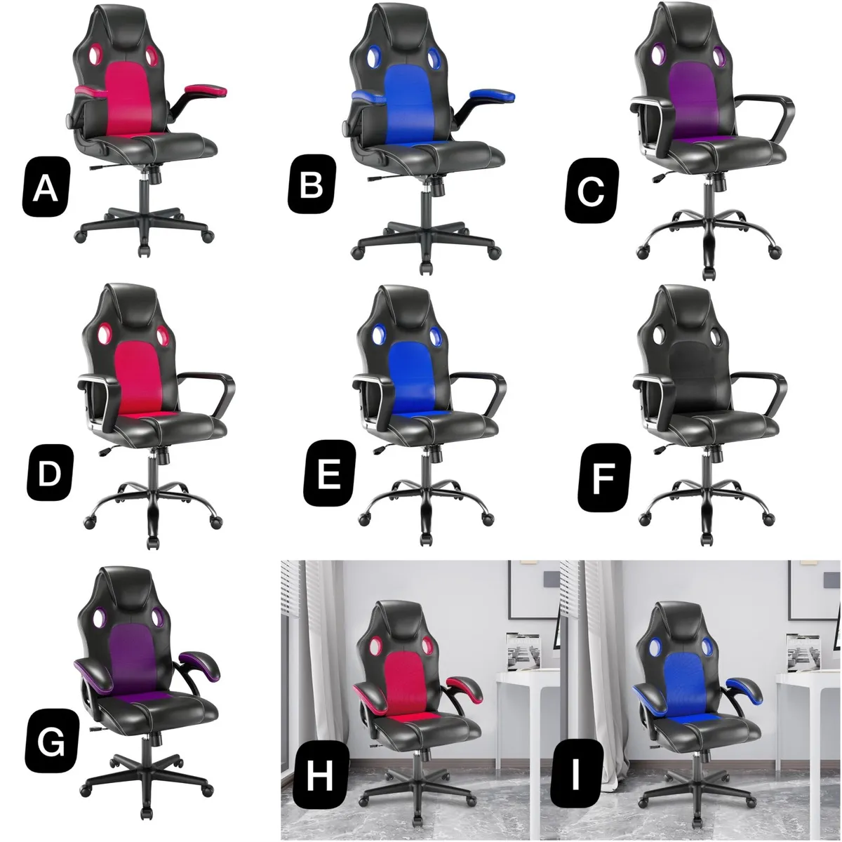 Ergonomic high back seat with breathable mesh inse - Image 1
